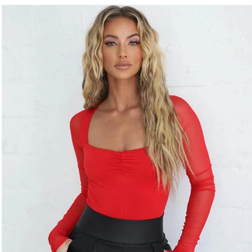 TIGER MIST ZURKA RED BODYSUIT